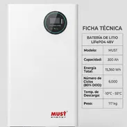 🔋 Batería MUST 15K – LP16-48300 - Img 55528004