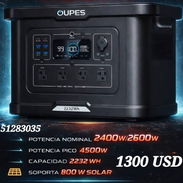 Vendo o Cambio , Estacion de Energia OUPES EXODUS 2400W , NUEVA , BATERIA LIFEPO4 ( 2232WH ) 51283035 - Img 56374329