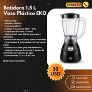 Batidora Vaso Plástico 1.5 Litros EKO - Img 55632324