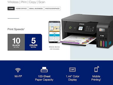 Impresora Epson EcoTank ET-2800  inalámbrica a color todo en uno sin cartuchos con escaneo y copia new🎼🎼🎼52669205 - Img 62170339