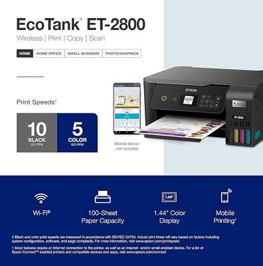 Impresora Epson EcoTank ET-2800  inalámbrica a color todo en uno sin cartuchos con escaneo y copia☎️☎️☎️56854865 - Img 74587037