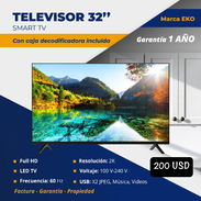 📺 TELEVISOR SMART TV CON CAJITA INTERNA 🔴 ECO ♦️32 PULGADAS 💲 200 USD - Img 52748423