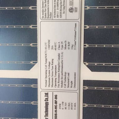 Panel Solar Boviet bifacial 450w para ecoflow y bluetti - 2/2