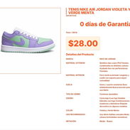 Tenis Nike Air Jordan Violeta y Menta: La Leyenda en Colores Pastel $28 VPT#-0329 - Img 55667408