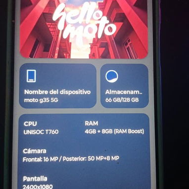 Moto g35 5g - 4g+8gb RAM BOOST/128Gb (Poco uso de 1 mes aproximadamente) - Img 124001121