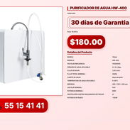 PURIFICADOR DE AGUA HW-400 VPT-0234 - Img 56216367