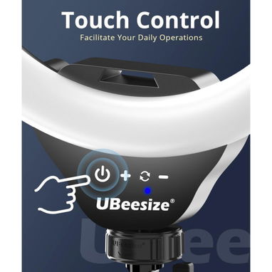 Aro de luz LED UBeesize de 12 pulgadas con trípode de 62 pulgadas TBC001 - Img 126503409