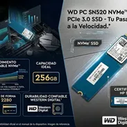 Disco Interno Ssd M.2 de 256gb Nmve Marca Wéstern Digital Velocidad Pcie4.0 Nuevo - Img 55471565