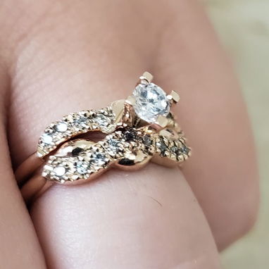 Anillos de matrimonio solamente D'Brillan casarse bodas - 5/10