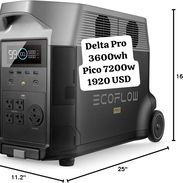 ECOFLOW DELTA Pro/ 3600wh Pico 7200w / 1920 USD - Img 55373155