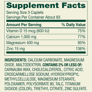 CALCIO + MAGNESIO + ZINC + VITAMINA D - 2/2