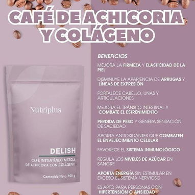 Café Achicoria Instantáneo con Colágeno de FARMASI - Img 125163044