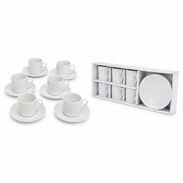 TAZAS DE CAFÉ 6 PCS BLANCAS - Img 56047366