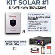 Combo de inversor de 5kw + batería de 5kwh - Img 57906412