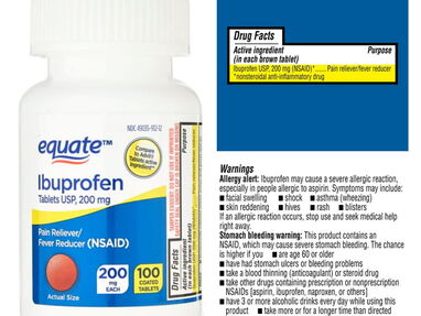 Ibuprofeno 100 tab ,200mg - Img 46671084