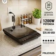 ESTUFA DE INDUCCIÓN SIMPLE MILEXUS (GARANTÍA DE 30 DÍAS -MENSAJERIA DE 1 A 2 USD SEGÚN LA ZONA) - Img 56797551