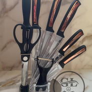 Set de cuchillos profesionales d 8 piezas con base giratoria (G&L) - Img 53828661