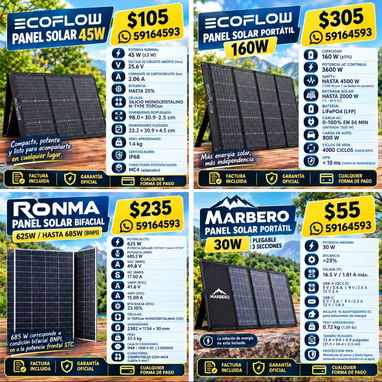 🙋🏻‍♀️⚡ QUE UN APAGÓN NO DETENGA TU VIDA. 🔋☀️🔥 ECOFLOW 🔥 BLUETTI 🔥 DJI 🔥 GROWATT 🔥 OUPES - 5/5