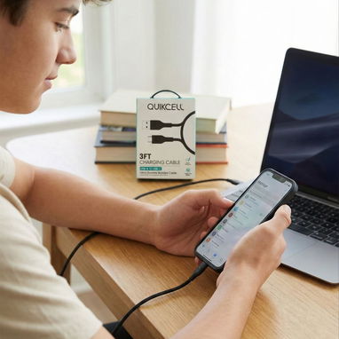 Cable de Carga Quikcell USB-A a USB-C 3FT – Rápido, resistente y seguro | Celulares, Tablets... | videojuegoshabana.com - Img 124381511