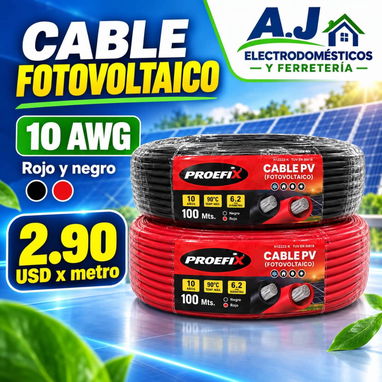 Conectores MC4 y XT60i. Cable Fotovoltaico 6 mm 10awg y 4mm 12awg. - 3/4