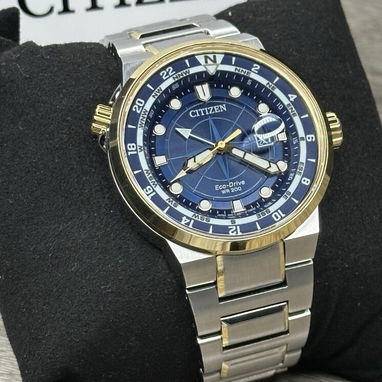 58049738 , CITIZEN ECODRIVE ENDEAVOR PARA HOMBRE (BJ7144-52L) DE 44MM , CRISTAL DE ZAFIRO , 2 TONOS , NUEVO A ESTRENAR - Img 102889821