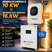Combo ➡️Inversor Dawnice 10 kw ➡️Bateria de 16 kwh inteligente - Img 57169002