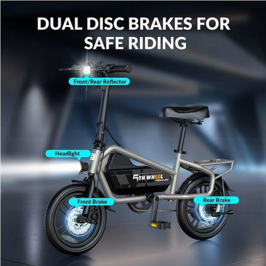 📞53884600.🎇 Bicicleta Eléctrica 5TH WHEEL 14" para Adultos – Motor 650W Pico🎇 Mensajería disponible.🚴 - Img 121097145