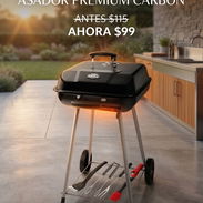 🔥🥩 ASADOR DE CARBÓN CON RUEDAS 17.5" + ACCESORIOS BBQ COMPLETOS 🍖🔥 OFERTA TEMPORAL $99 ENVIO + GARANTIA - Img 54359825