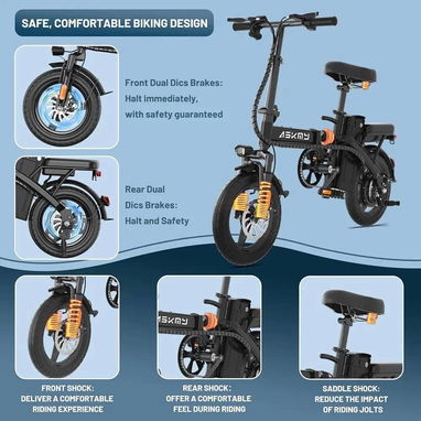 *🚲 Bicicleta electrica plegables ASKMY E14 🚲* - Img 123656006