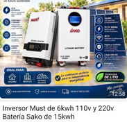 Inversor Solar Sako de 6 kw y Batería Sakode 15 kw de 110/220v5 kw - Img 58061844
