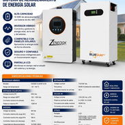 Kit solar 110 y 220 volt inversor 6,2kw híbrido - Img 57785195
