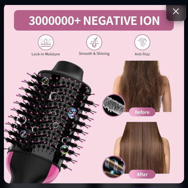 Cepillo Secador de Pelo 4 en 1 con Iones Negativos – Voluminizador y Alisador de Aire Caliente - 3/5