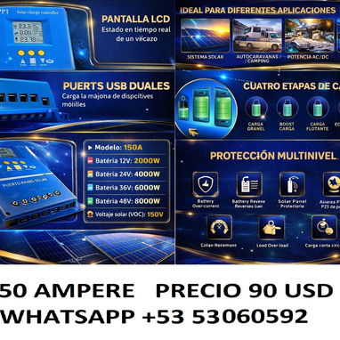 MPPT 150 AMPER NUEVO PROFESIONAL!!!!!!!! - Img 121347457
