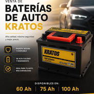 ‼️Baterías de Auto Marca KRATOS / 60 Ah - 75 Ah - 100 Ah (CM)‼️ - Img 58133404