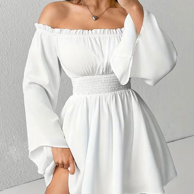 Fresh - Vestido Elegante de Mujer con Hombros Descubiertos/Un Hombro - Img 109672875