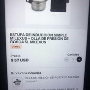 Olla de presión y cocina de inducción sencilla milexus envío x 2 usd - Img 57113241
