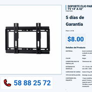 SOPORTE FIJO PARA TV 14" A 42" - Img 55759430