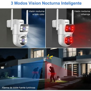 Cámara wifi solar 4K 10Mpx 2 lentes - Img 127913873