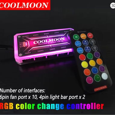 CONTROLADORA RGB COOLMOON 6 PINES (NUEVAS EN CAJA) - Img 113363709