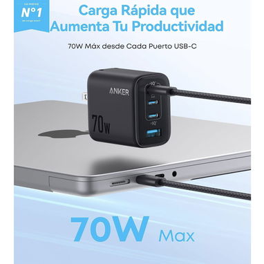 ANKER ZOLO 70W ORIGINAL | NUEVO Y SELLADO | 4 PUERTOS 3C1A - 3/10