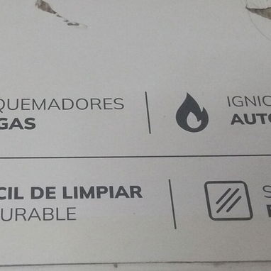 Cocina de gas con magneto, acero inoxidable y cristal de 3 hornillas - Img 121824284