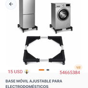 Base móvil ajustable refrigeradores y lavadoras - Img 57151621