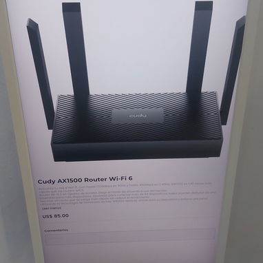 Router U-peed wifi 6 sellado caja garantía ax1500 u otros modelos desde 65 usd 0km wam garantía  somos tienda física - 3/7