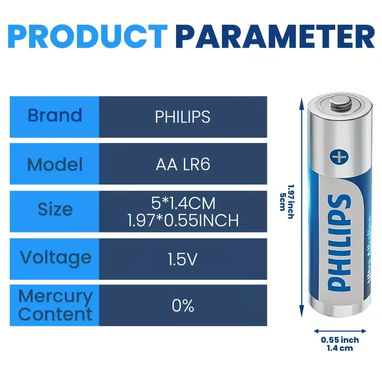 AA y AAA PHILIPS Ultra Alkalina, 1.5V de voltaje estable - Img 127877539