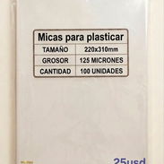 Paquete de 100 micas de 125 mic - Img 56789372