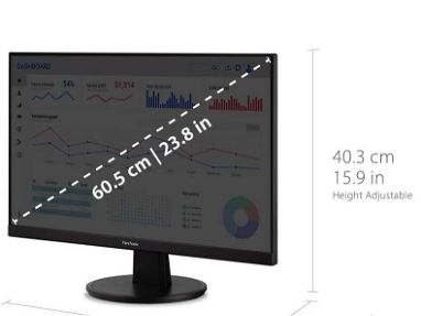 MONITOR ViewSonic VA2447-MH Monitor Full HD 1080p de 24 pulgadas con bisel ultrafino, sincronización libre AMD - Img 68351214