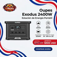‼GANGA‼ OUPES EXODUS 2400W ,🗻Pico 4500W , 🔋Capacidad 2232Wh ,⚡Carga Ultra Rapida 1800W en 1.5 h - Img 58180479