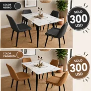 Juego de comedor de 4 sillas - Img 57919758