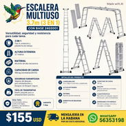 ESCALERA MULTIUSO 3.7M (3 EN 1) CON BASE 2402001 - Img 56846560