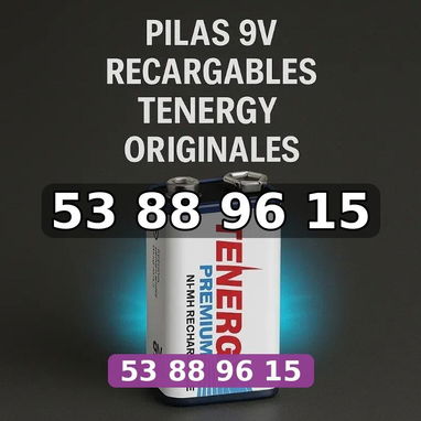 Pilas 9V Recargables TENERGY ORIGINALES - 3/3
